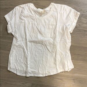 Style & Co. White Short Sleeve T-Shirt